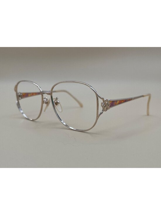 Valentino Garavani Accessories - Valentino Garavani Womens Silver Metal Glasses Frames VG 5290 54mm With Orange A